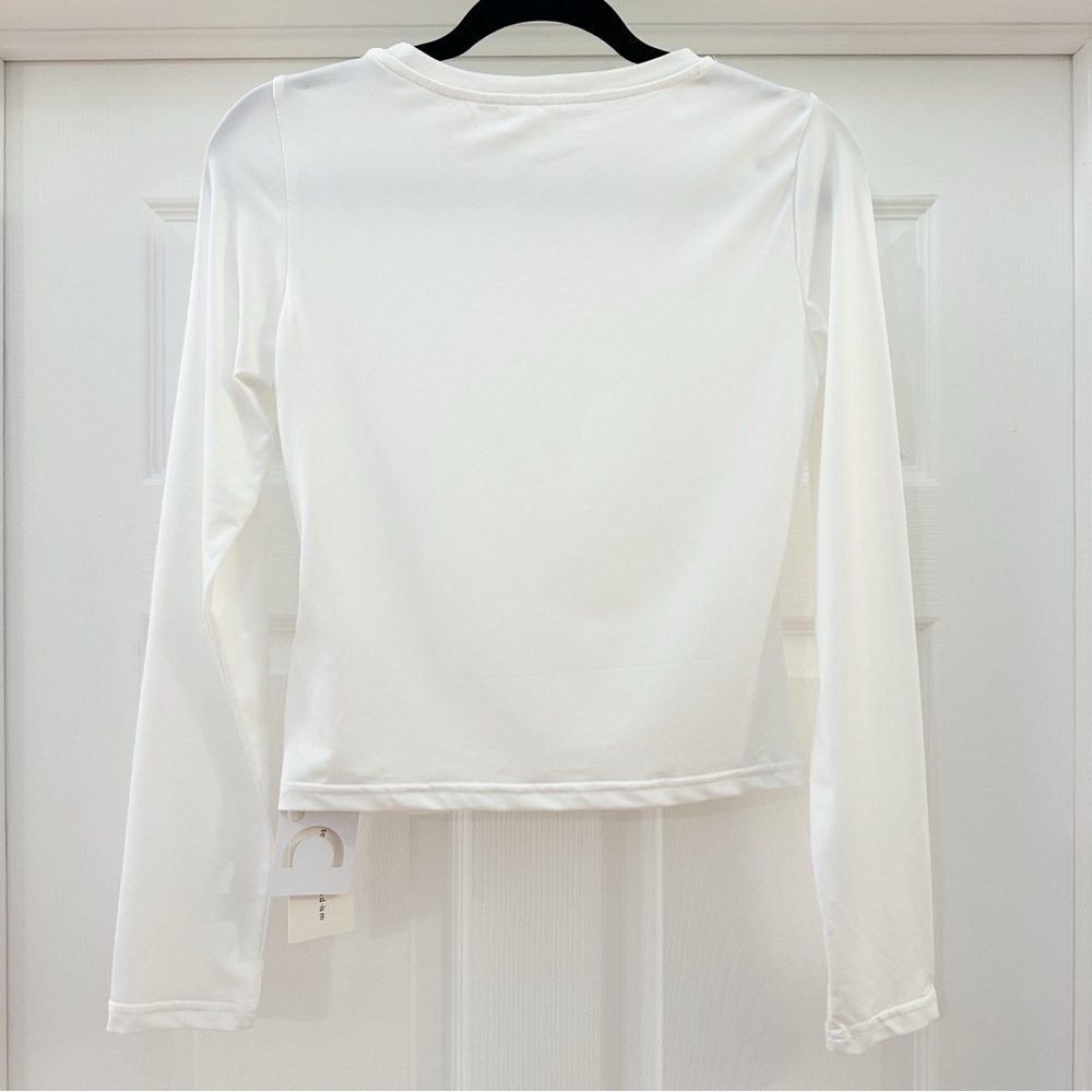 NWT Commense Crew Neck Basic Long Sleeve Top stre… - image 3